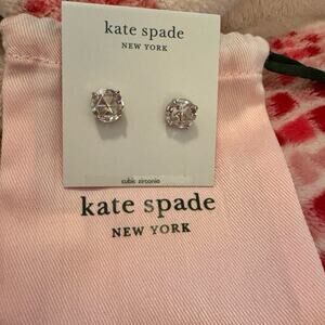 Kate Spade ♠️ bling gold tone stud earrings Bnwt